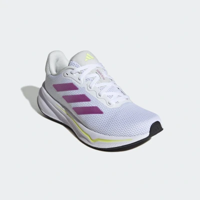 Afbeelding van adidas Dames Response Runner Shoes, ftwr white/purple burst/pulse lime, 37 1/3 EU