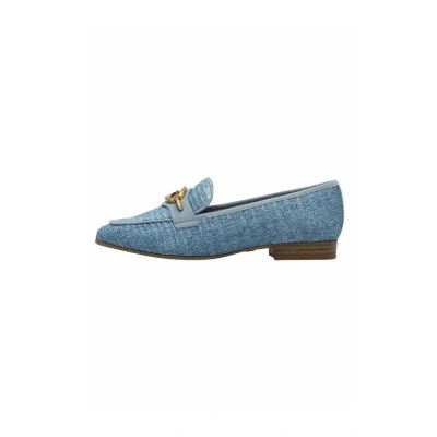Afbeelding van Tamaris Instappers, Dames, Maat: 36, Light blue Leer en textiel