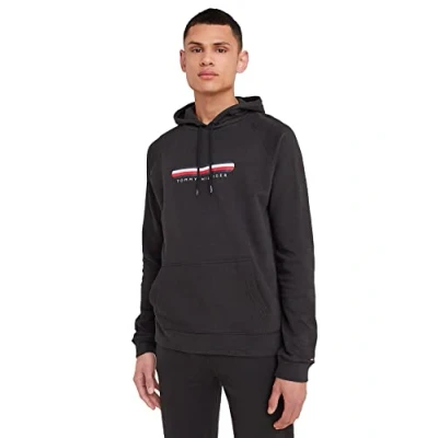 Afbeelding van Tommy Hilfiger OH Hoodie Pyjamashirt, Heren, Maat: Large, Black
