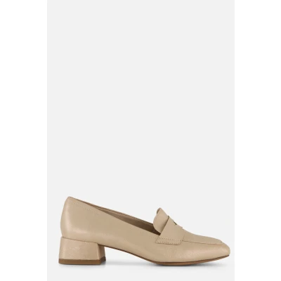 Afbeelding van Tamaris Trotteur Instappers beige Leer Dames Maat 36