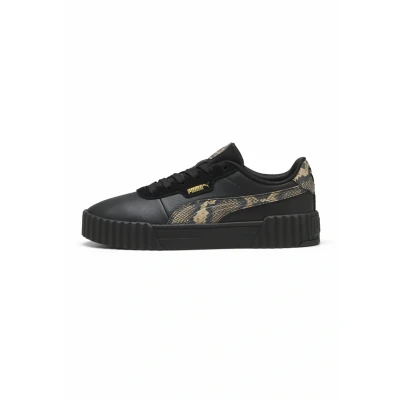 Afbeelding van Puma Carina 3.0 Snake CHIC Sneakers laag, Dames, Maat: 40.5, Black gold Schoenen