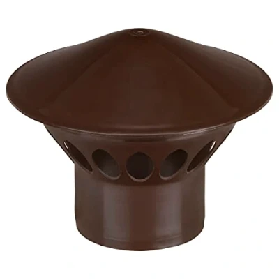 Afbeelding van Ontluchtingskap, diameter DN75, damphoed, dakontluchter, ventilatievilt, afvalwaterbuis, bruin
