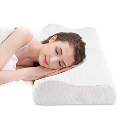 Afbeelding van Fityou Traagschuim Kussen voor Slapen, Contour Cervical Orthopedisch Bed Nekpijn Ondersteuning Rug, Maag en Zijslapers, Zacht Afneembaar Wasbaar Kussensloop(60 * 35)