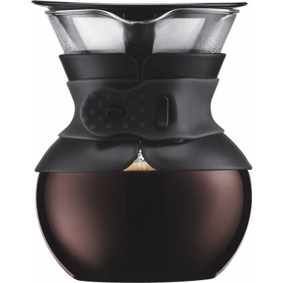 Afbeelding van Bodum Pour Over 4 kops cafetière met permanent filter zwart 0,5 l