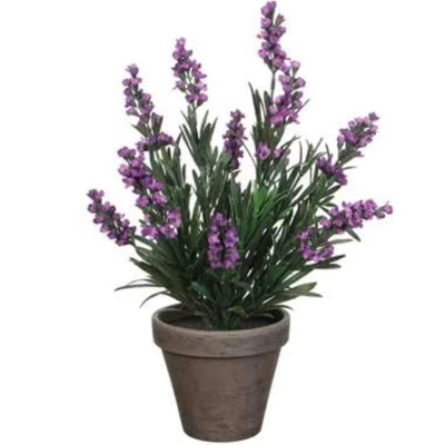 Afbeelding van Lavendel Kunstplant in Bloempot Stan H33 x Ø20 cm Paars