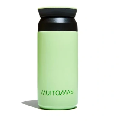 Afbeelding van Muitomas, Thermosfles, 350 ml, lichtgewicht en draagbare thermosfles van staal, elegant design met luchtdichte sluiting, kleur saliegroen
