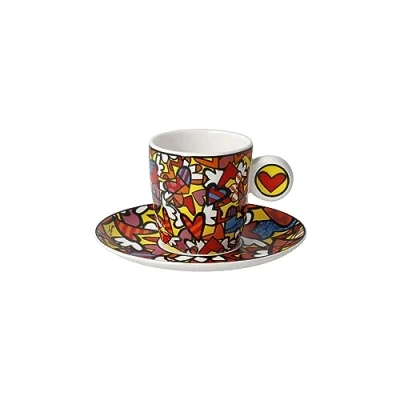 Afbeelding van Goebel Espressokopje All we need is Love uit Fine Bone China, kleur: meerkleurig, afmetingen: 12x12x7 cm, 66 452 88 1