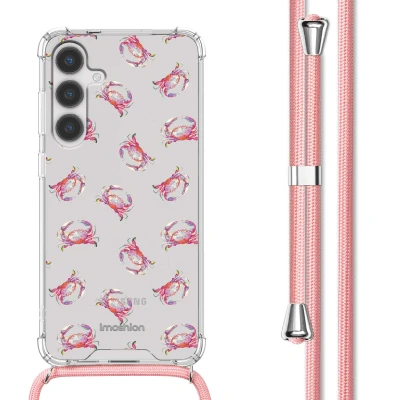 Afbeelding van Samsung Galaxy S24 Hoesje Kunststof iMoshion Softcase/Koordhoesje/Backcover Crab Watercolor Telefoonhoesje