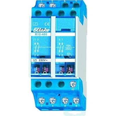 Afbeelding van Eltako schakelrelais 2xm 24vdc r12 200 24v dc