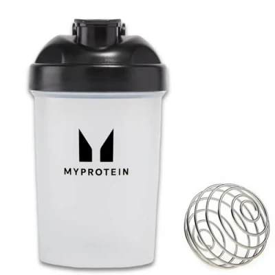 Afbeelding van Myprotein Unisex volwassen mini fles shaker zwart, gratis impact wei monster inbegrepen, 400 ml (Pack van 1)