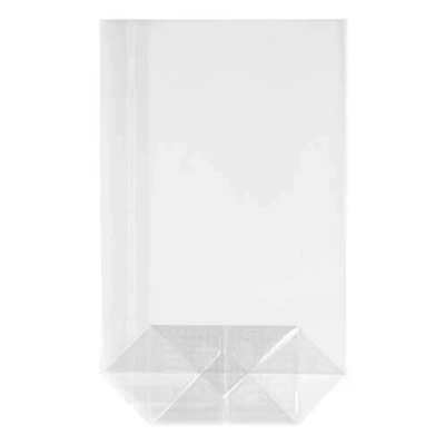 Afbeelding van Heku 30542: 100 transparante bodemzakken, stabiele kruisbodem, afmeting 190x115x45mm,