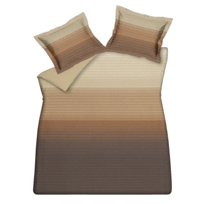 Afbeelding van Vandyck Pattern Play Dekbedovertrek Latte Kussensloop (60x70)