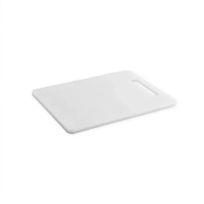 Afbeelding van GOOD STUFF Snijplank van witte kunststof met gleuf, afmetingen 25 x 15 cm (2 stuks)