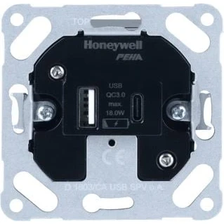 Afbeelding van Honeywell peha usb laadstation 3 4a met 1x typ a en c qc 0 00971403