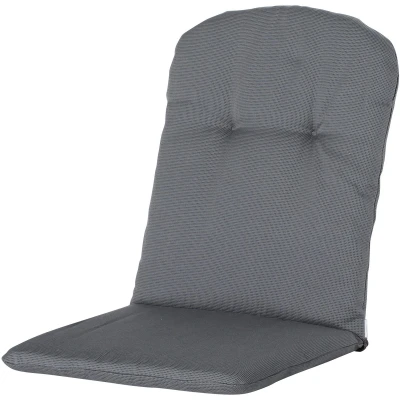 Afbeelding van Madison Tuinstoelkussen Kuip hoog 45x96 Rib grey