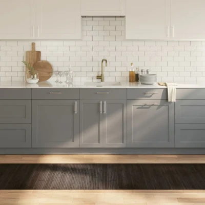 Afbeelding van Vloerkleed rechthoekig 70x300 cm bamboe donkerbruin