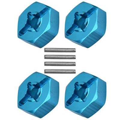 Afbeelding van Rad Hex Adapter, 4 St¨¹cke Metall 7mm bis 12mm Hub Adapter f¨¹r RC Ersatzteil Auto Upgrade Teile