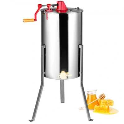 Afbeelding van VEVOR honingslinger handmatige tangentiale 2/4 frame gemaakt van roestvrij staal 48x23cm honingraatmaat (diep) 48x16cm (medium) 45mm honingslot Ideaal voor hobby en professionele imkers