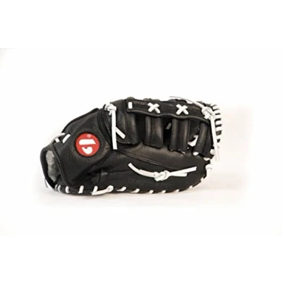 Afbeelding van GL 301 REG competitie 1er baser honkbalhandschoen, echt leer, volwassenen, zwart