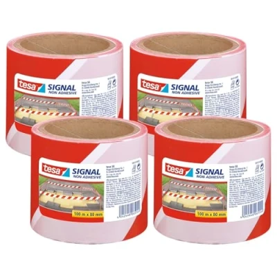 Afbeelding van tesa 58137 Afzetlint Markerings /afzetlint (l x b) 100 m 80 mm