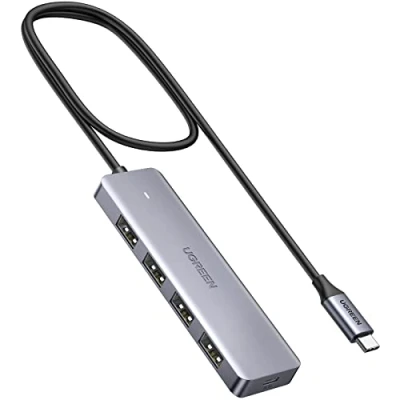 Afbeelding van UGREEN 4 in 1 USB C Hub Poorten 3.0 Adapter OTG Ondersteund Compatibel voor MacBook Air/Pro iPad Dell XPS Galaxy S23 enz.(60cm)