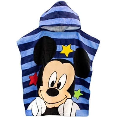 Afbeelding van Disney Jongens Handdoek Poncho Mickey Mouse Blauw Universele maat