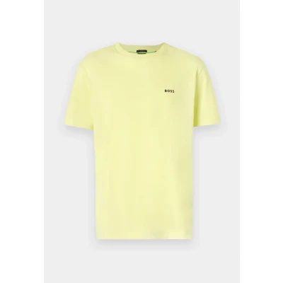 Afbeelding van BOSS TEE Tshirt basic, Heren, Maat: Large, Light green