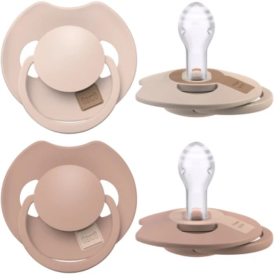 Afbeelding van Difrax LOVI Dynamische Fopspeen 6 tot 18 Maanden Beige &amp; Bruin 2 Stuks