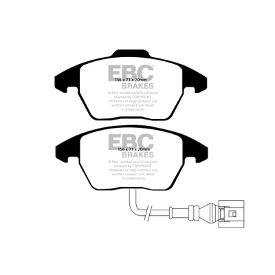 Afbeelding van Remblokkenset, schijfrem EBC BRAKES DP41517R