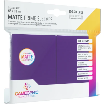 Afbeelding van Gamegenic Sleeves Matte Prime Purple (100 stuks)