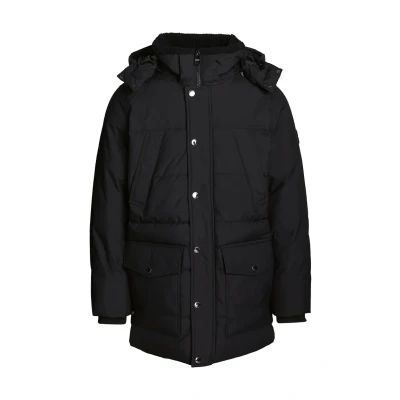 Afbeelding van Tommy Hilfiger Heren ROCKIE UTILITY PARKA MW0MW36593, Puffer Coat, Zwart, S, Zwart (zwart), S