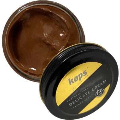 Afbeelding van Kaps Schoencreme schoensmeer verzorgt het leer en geeft glans (168) Whiskey 50ml
