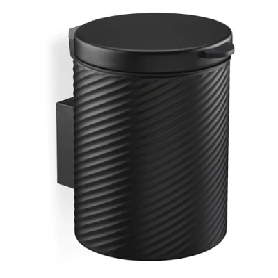 Afbeelding van Relaxdays ophang prullenbak badkamer hangend 5 l softclose toilet rond