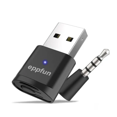Afbeelding van eppfun [Gen2] AK3040 Plus USB Bluetooth 5.2 APTX Adaptive Transmitter, Wireless Audio Adapter met aptX/aptX HD/aptX LL, Dual Connection Dongle, compatibel PS4/PS5/Mac/PC