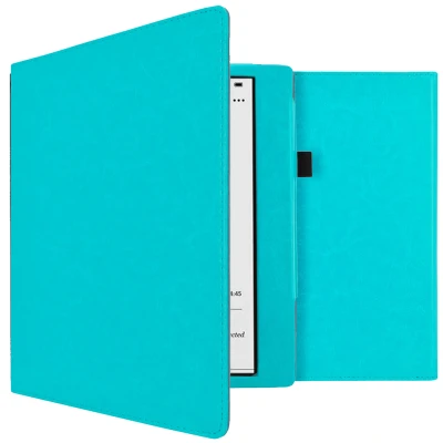 Afbeelding van Kobo Elipsa 2E Hoes: iMoshion Vegan Leather Bookcase Lichtblauw Kunstleder E Reader Hoezen
