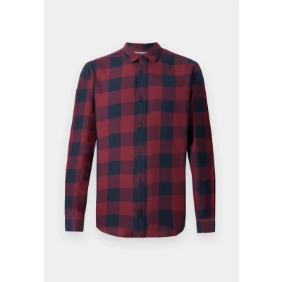 Afbeelding van JACK &amp; JONES ESSENTIALS geruit slim fit overhemd JJEGINGHAM port royale