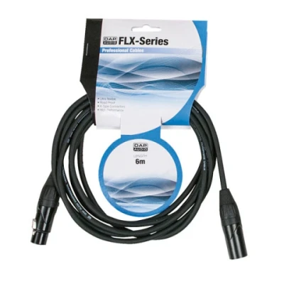 Afbeelding van DAP FLX016 Gebalanceerde 3 polige XLR kabel 6 mtr X type connectoren