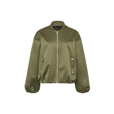 Afbeelding van s.Oliver Black Label Bomberjacks, Dames, Maat: 36, Olivgrün