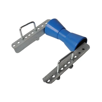 Afbeelding van Aanhangwagendirect Verstelbare kielrol set 200x85 mm PE