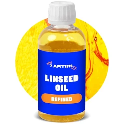 Afbeelding van Geraffineerde Lijnzaadolie 7 Artists Voor Olie 250 ml Olieverf Linnenolie Schilderen Olieverfschilderijen