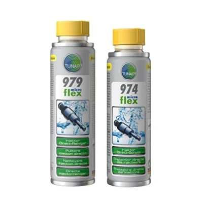 Afbeelding van Tunap Praktische set Microflex 979 injector reiniger, benzine injectorreiniger, 300 ml + 974 directe bescherming