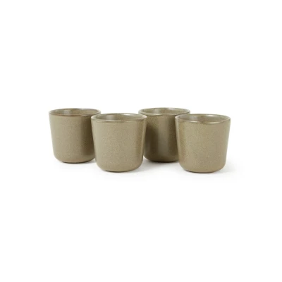 Afbeelding van Serax Surface mok 30 cl set van 4 Groen