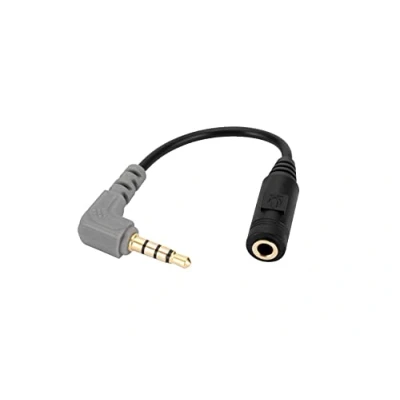 Afbeelding van Alphatec Vervangende sc4 microfoonkabel voor rode, 3,5 mm TRS naar TRRS adapter, sluit smartphones, tablets met Rode VideoMic Go, VideoMicro en BOYA Mic Lavalier microfoon