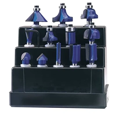 Afbeelding van Draper 72892 12 delige 1/4 inch TCT Router Bit Set