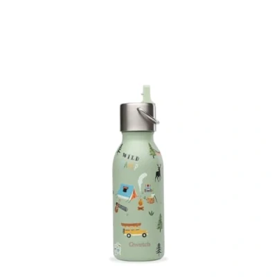 Afbeelding van QWETCH Thermosfles voor kinderen, 350 ml Kids Yosemite Linden Pipetdop Roestvrijstalen drinkfles 24 uur koud en 12 warm Waterdicht BPA vrij Dagelijkse school, sport