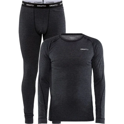 Afbeelding van Ondergoed Craft Men Core Wool Merino Set Black Melange XXL