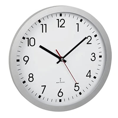 Afbeelding van TFA Dostmann 60.3522.02 Wandklok Zendergestuurd 30 cm x 4.3 Zilver