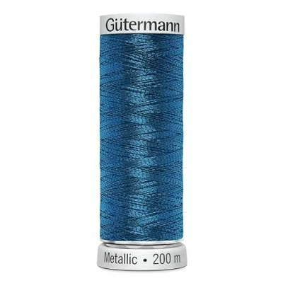 Afbeelding van Gutermann Sulky metallic machine borduurwerk draad 200m 7052 per spoel + gratis Minerva ambachten ambachtelijke gids