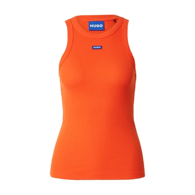 Afbeelding van HUGO EASY TANK Top, Dames, Maat: XS, Medium orange