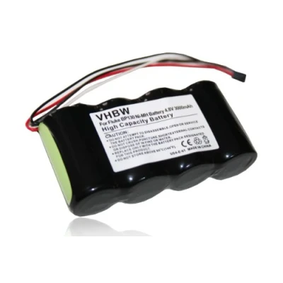 Afbeelding van vhbw Accu compatibel met Fluke Scopemeter 123s, 124s meetapparaat (3000mAh, 4,8V, NiMH)